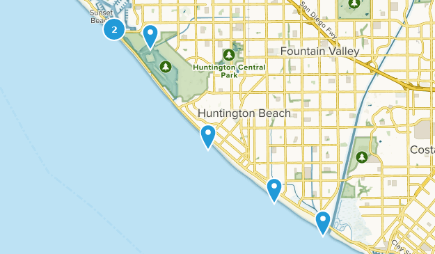 Huntington Beach Central Park Map