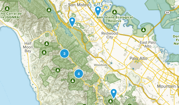 redwoods bike map