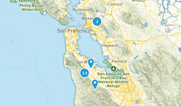 redwoods bike map