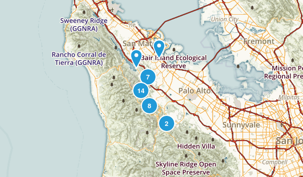 redwoods bike map