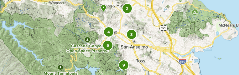 Map Of San Anselmo Best 10 Views Trails In San Anselmo | Alltrails