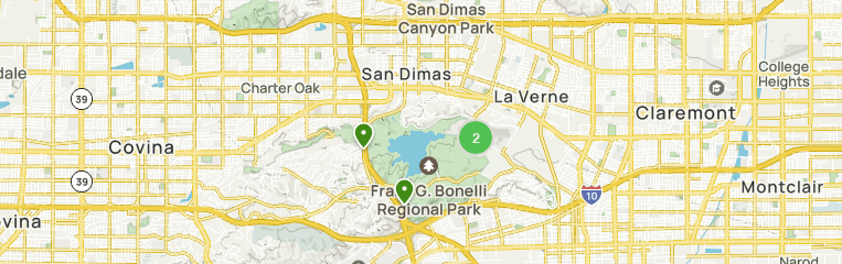Map of San Dimas, CA, California