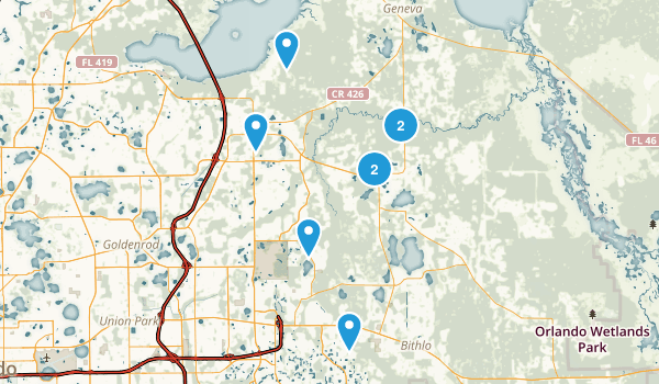 Street map Oviedo Florida