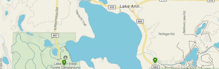 lake ann mi map