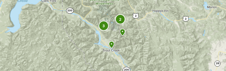 Trout Creek Montana Map Best 10 Views Trails In Trout Creek | Alltrails