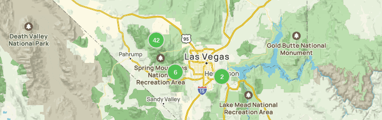 Detailed road map of Las Vegas, Las Vegas, Nevada state, USA, Maps of  the USA