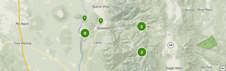 Questa New Mexico Map Best 10 Walking Trails In Questa | Alltrails