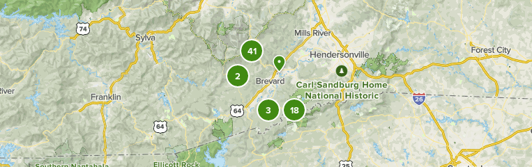 Brevard Nc Waterfalls Map Best 10 Waterfall Trails In Brevard Alltrails