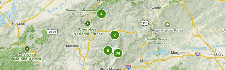 Map Of Burnsville North Carolina Best 10 Views Trails In Burnsville | Alltrails