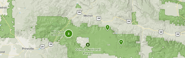Ochoco National Forest Map Best 10 Forest Trails In Mitchell | Alltrails
