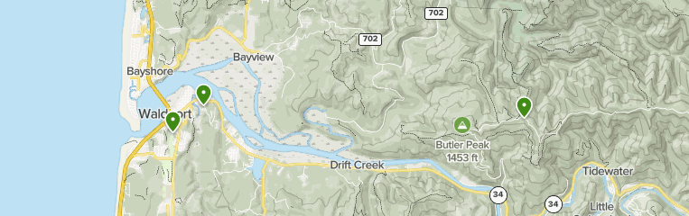 Waldport oregon tsunami map