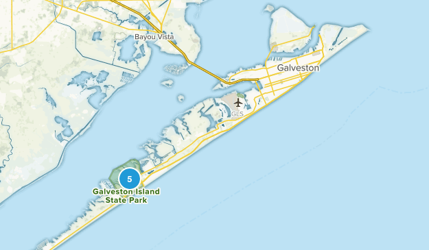 Galveston Beach Map