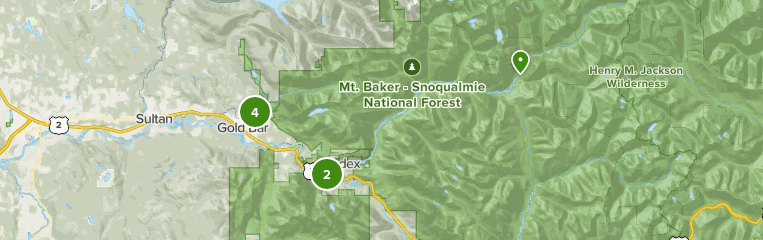Gold Bar Washington Map Best 10 Waterfall Trails In Gold Bar | Alltrails