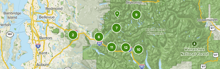 North Bend Washington Map Best 10 Backpacking Trails In North Bend | Alltrails