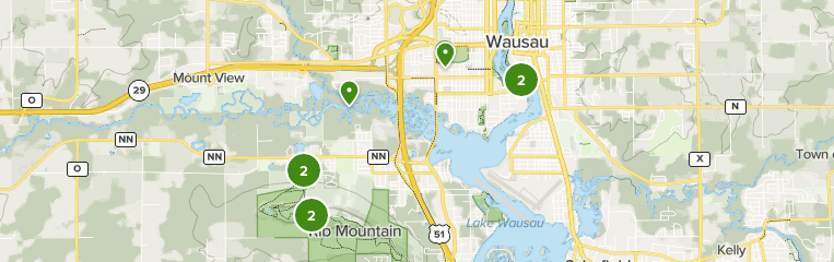 Map of Wausau Area