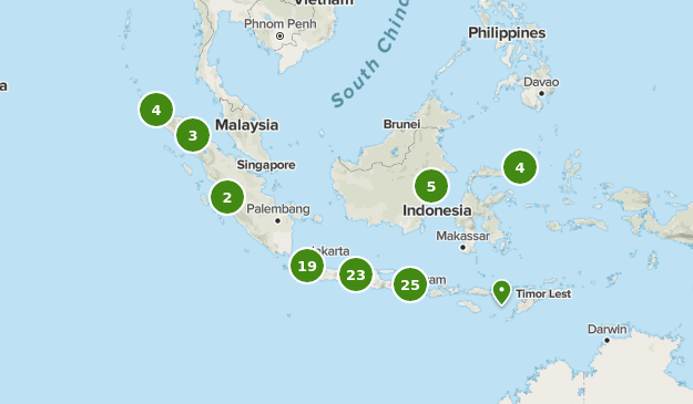 Las Mejores Rutas Para Ver Fauna En Indonesia Alltrails