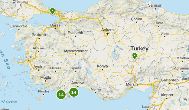 campingplätze türkei karte Beste Campingrouten in Türkei | AllTrails