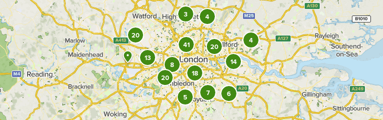 Map Of Lakes Near Me Best 10 Lake Trails In London | Alltrails