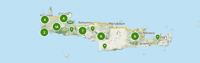 Crete Hiking Trails Map Best 10 Forest Trails In Crete | Alltrails