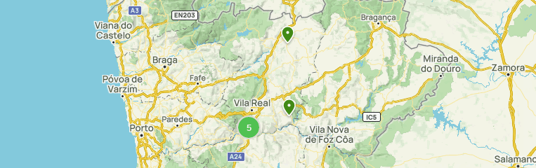 Mapa distrito Vila Real de parede