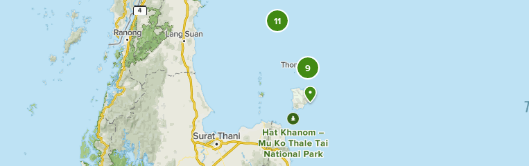 Surat Thani Thailand Map Best 10 Beach Trails In Surat Thani | Alltrails