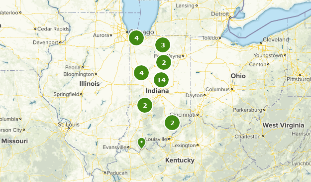 Indiana Historic Sites Map