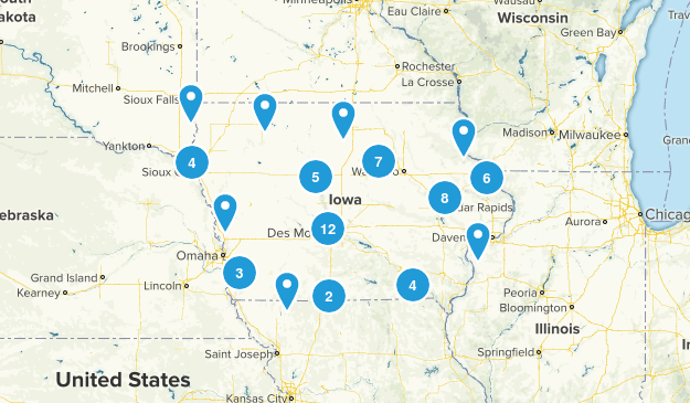 Printable Iowa State Parks Map State Parks Of Iowa Ma 5309