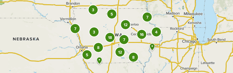 Iowa State Parks Map Best State Parks In Iowa | Alltrails