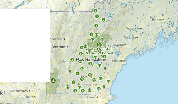 New Hampshire State Parks Map 4935