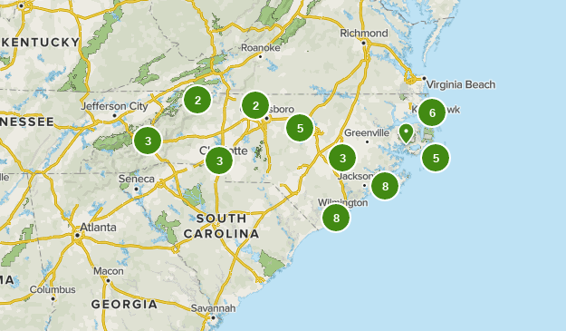 Beaches In North Carolina Map