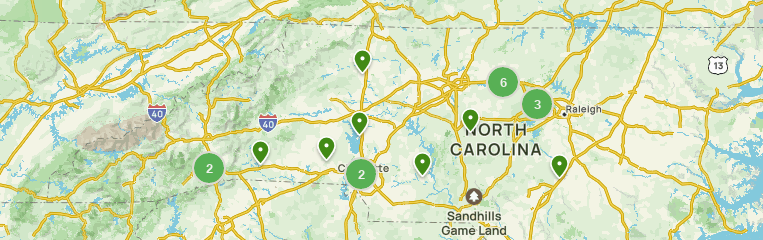 Rail Trail in Charlotte, Charlotte Rail Trail Map