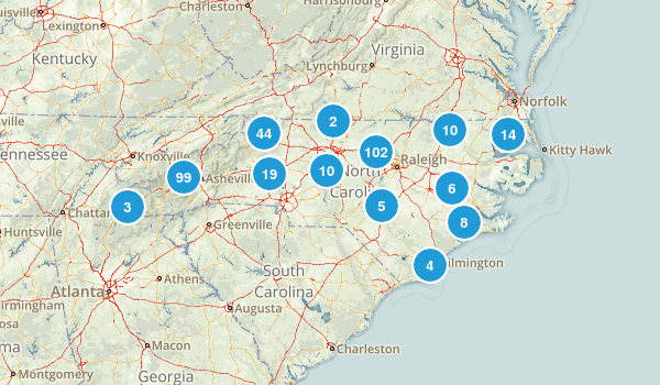 North carolina river map