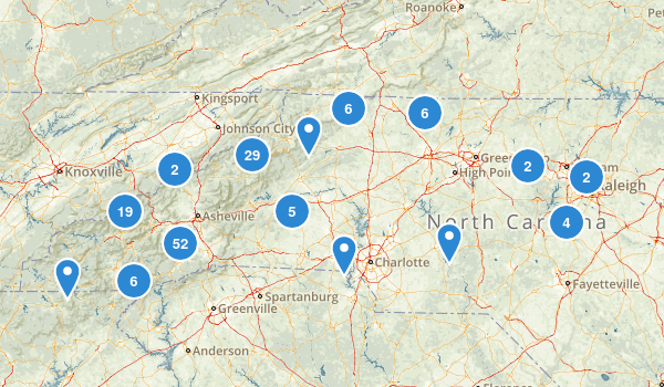 Best Waterfalls In North Carolina Map