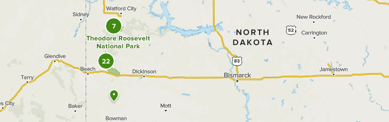 North Dakota National Parks Map Best National Parks In North Dakota | Alltrails