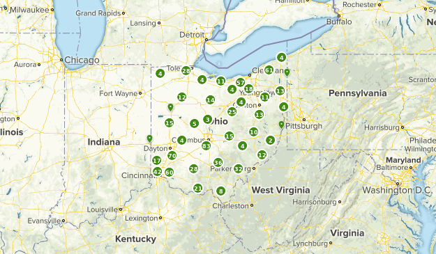 Ohio State Forests Map