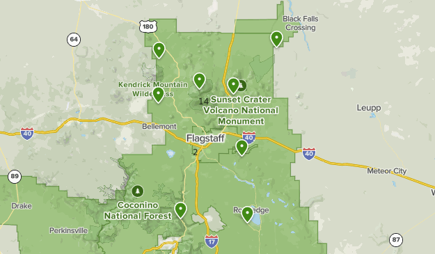 Map Of Flagstaff Area Flagstaff Area Trails | List | Alltrails
