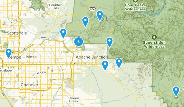 MESA AREA TRAILS Map