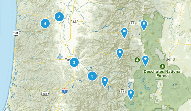 Summit Hikes Map