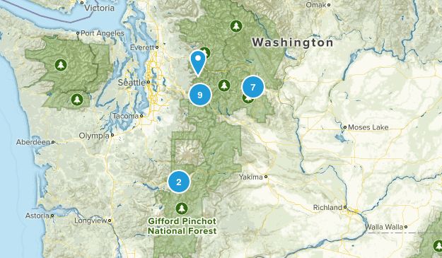 Climbing, Hiking and Mountain Biking Map
