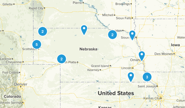 Nebraska Trails Map