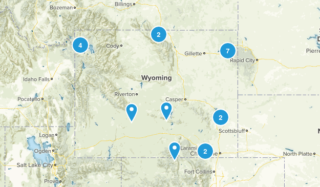 Wyoming trails Map