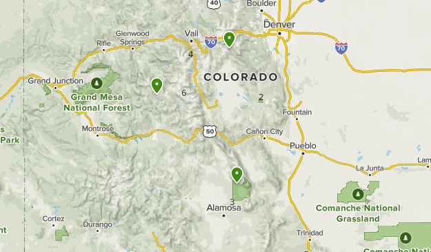 Map Of 14ers In Us 14Ers | List | Alltrails