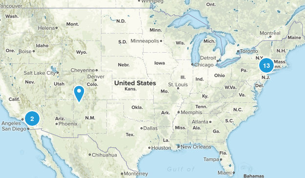 Hikes to try Map