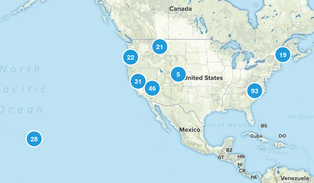 My reviewed trails Map