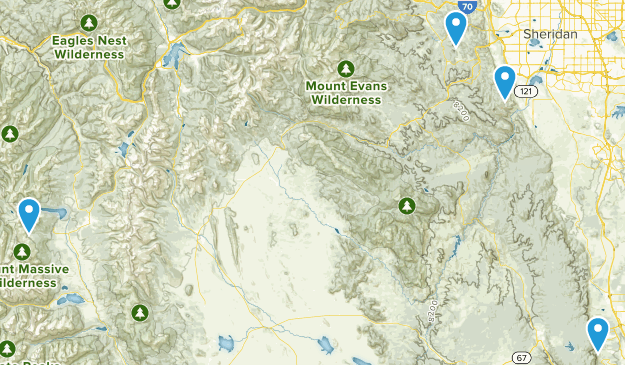 Front Range Hike Wishlist Map