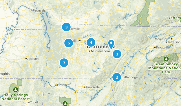 Tennessee Trails Map