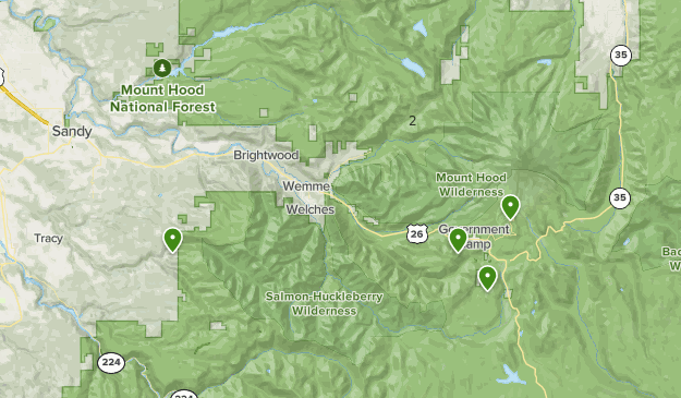 Mt hood hiking map sale