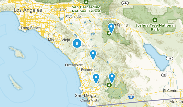 Temecula Hikes Map