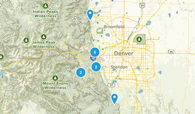 Denver Area Trailrunning Map