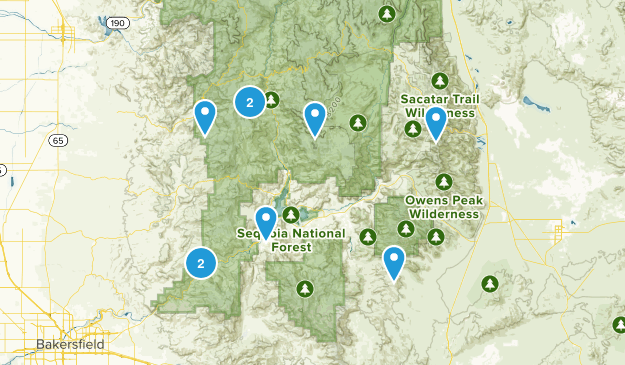 Kernville Hikes Map
